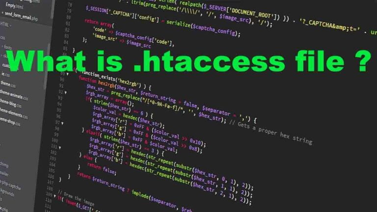 What is .htaccess file