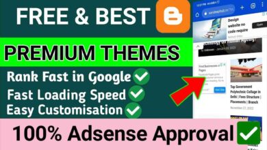 Best Free Theme For 100% Adsense Approval (Best Free Blogger Templates) Blogger Templates 2023