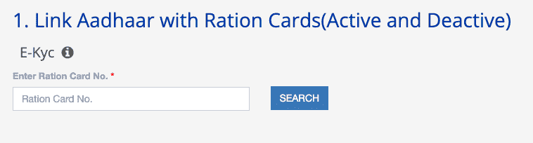 Ration card aadhar link online 2024