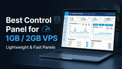 Best lightweight control panels for low RAM VPS servers 1GB 2GB