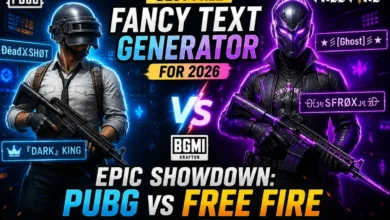 Best free fancy text generator for PUBG, BGMI, and Free Fire stylish gaming names in 2026